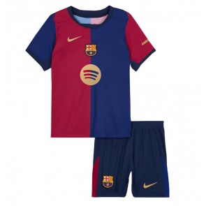 Billiga Barcelona Frenkie de Jong #21 Hemmatröja Barn 2024-25 Kortärmad (+ Korta byxor)